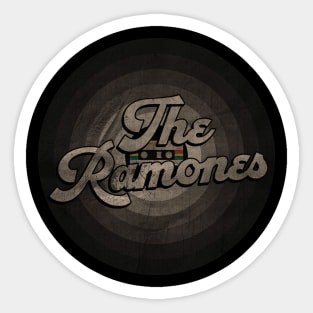 The Music Ramones First Name Retro Tape Pattern Vintage Styles Sticker